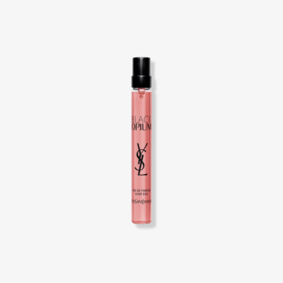 Yves Saint Laurent Black Opium Eau de Parfum Over Red Travel Spray .33oz